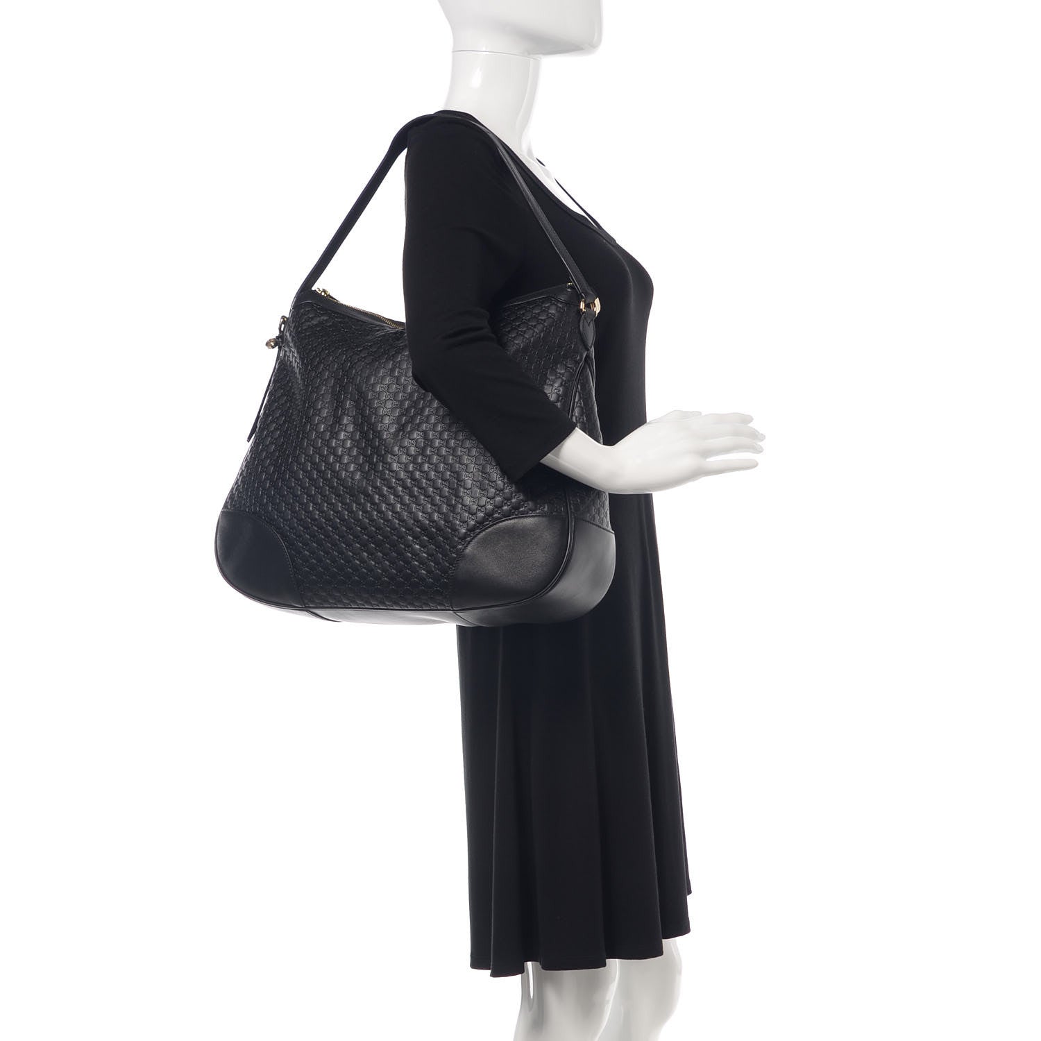 Gucci Soft Microguccissima Margaux Hobo Black 2 of 9