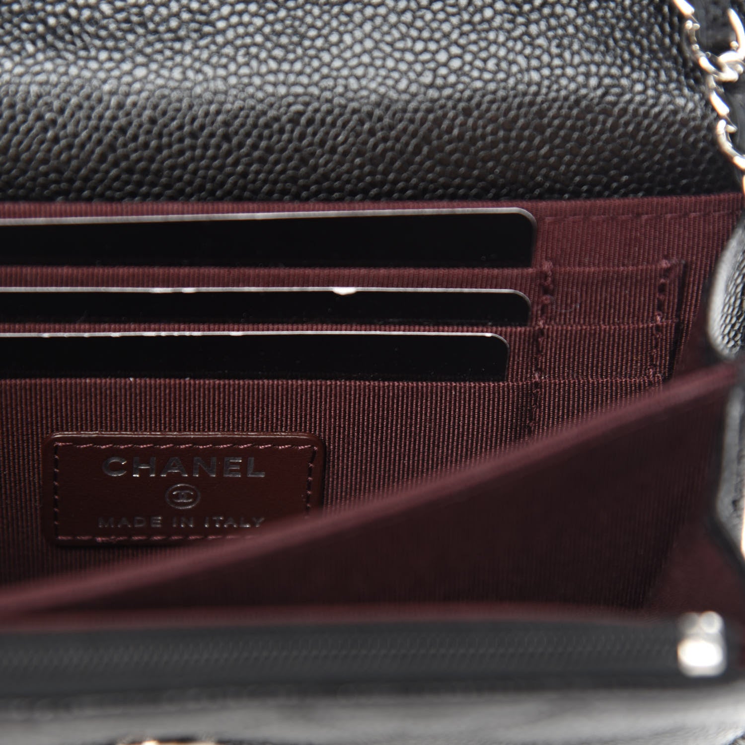 Chanel Caviar Quilted Mini Wallet On Chain WOC Black 8 of 10