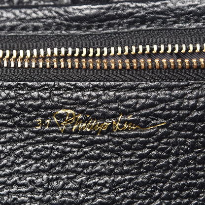 3.1 Phillip Lim 3.1 Textured Calfskin Large Pashli Satchel Black 7 of 12