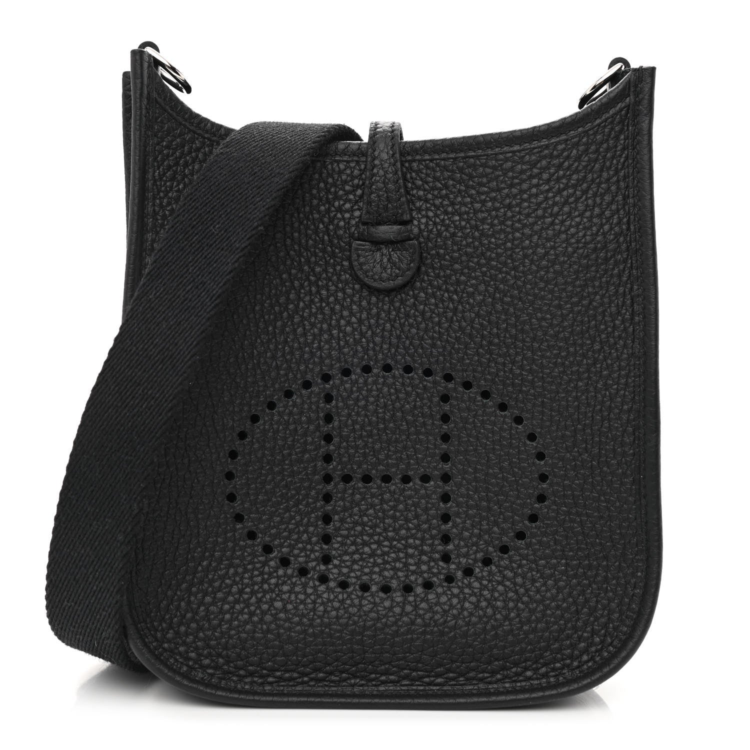 Hermes Taurillon Clemence Evelyne TPM Black 1 of 11