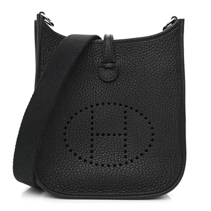 Hermes Taurillon Clemence Evelyne TPM Black 1 of 11