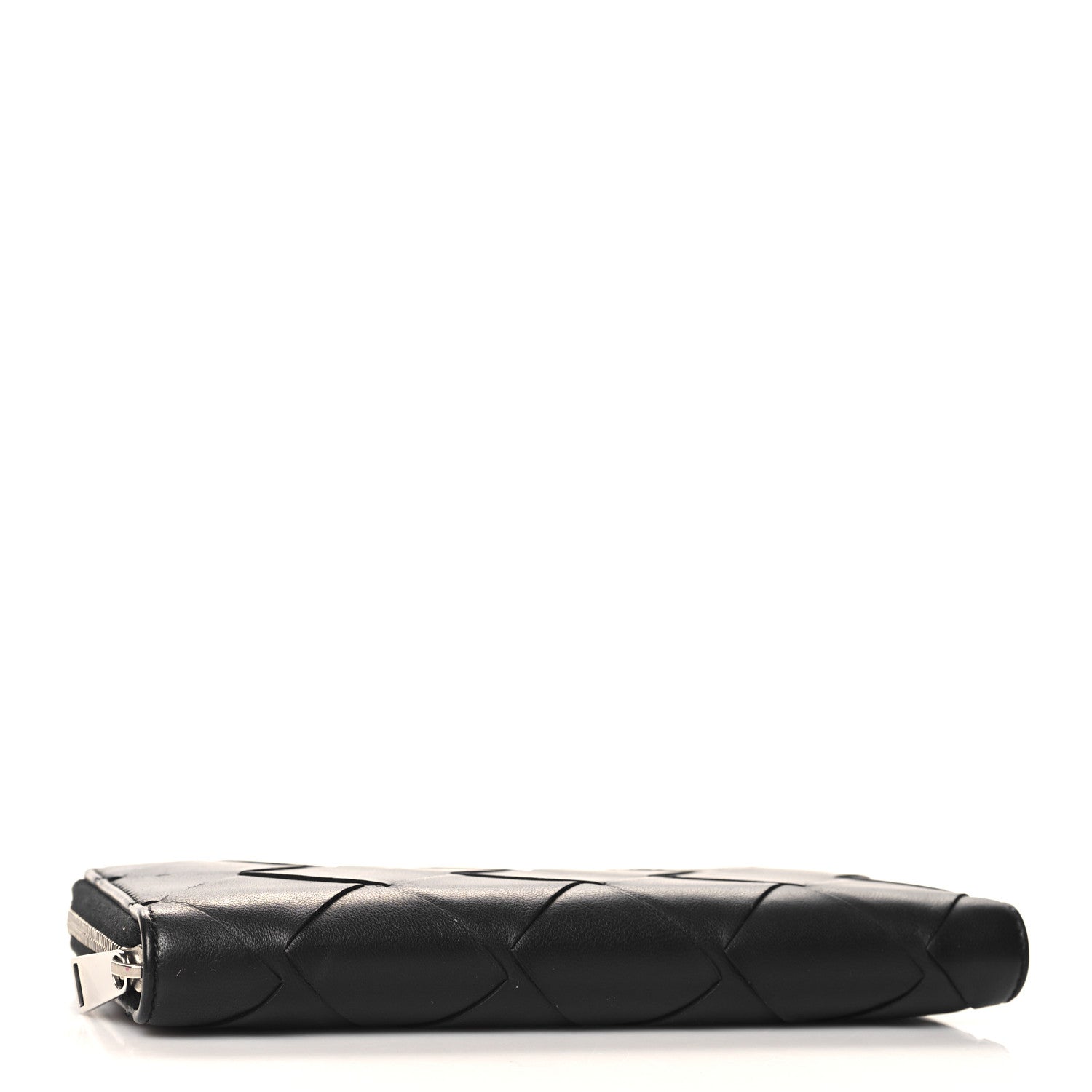 Bottega Veneta Nappa Maxi Intrecciato Zip Around Wallet Black 4 of 9