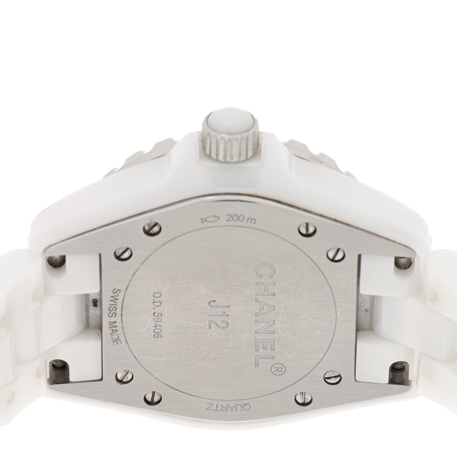 Chanel Stainless Steel Ceramic 33mm J12 Quartz Watch White 4 of 4