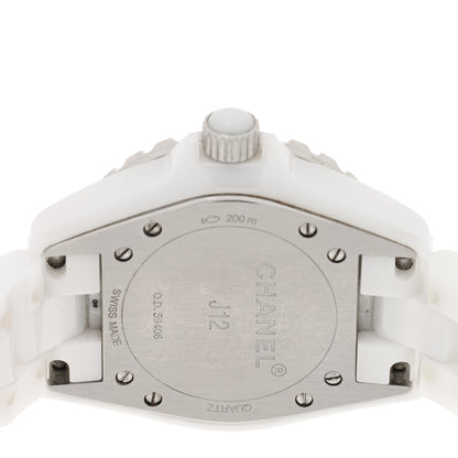 Chanel Stainless Steel Ceramic 33mm J12 Quartz Watch White 4 of 4