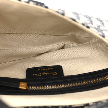 Christian Dior Oblique Saddle Bag Blue 5 of 10