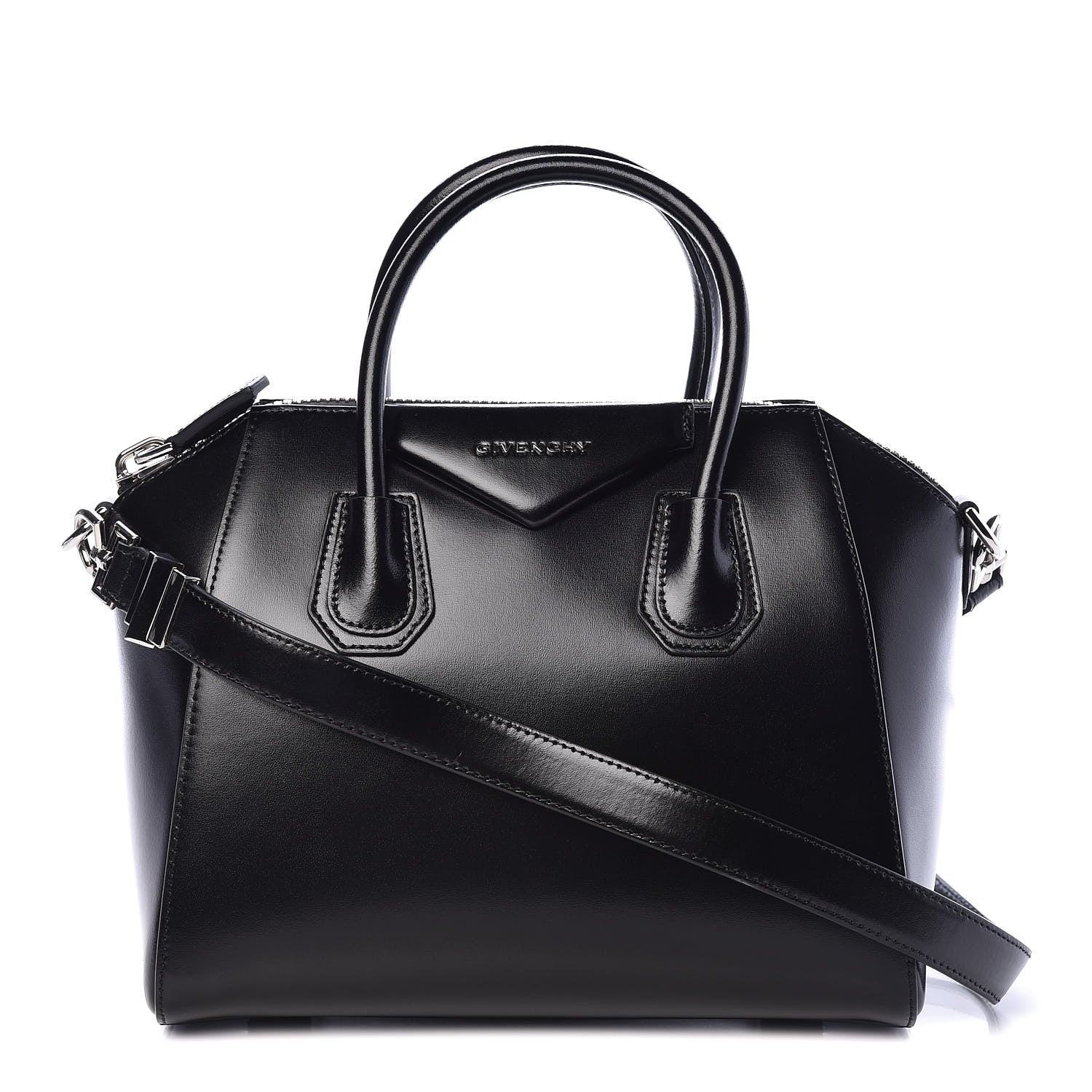 Givenchy Shiny Lord Calfskin Small Antigona Black 1 of 9