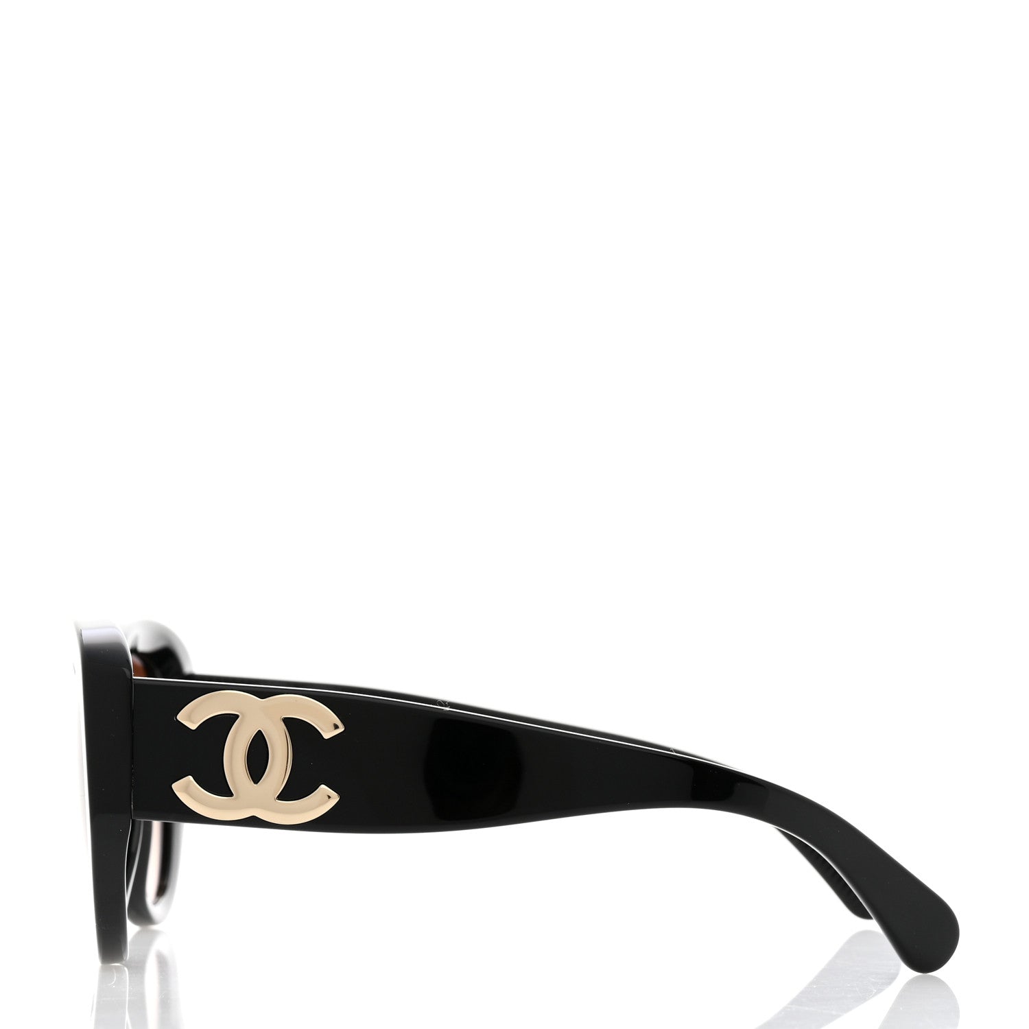 Chanel Acetate Butterfly Large CC Sunglasses 5492 Black 3 of 8