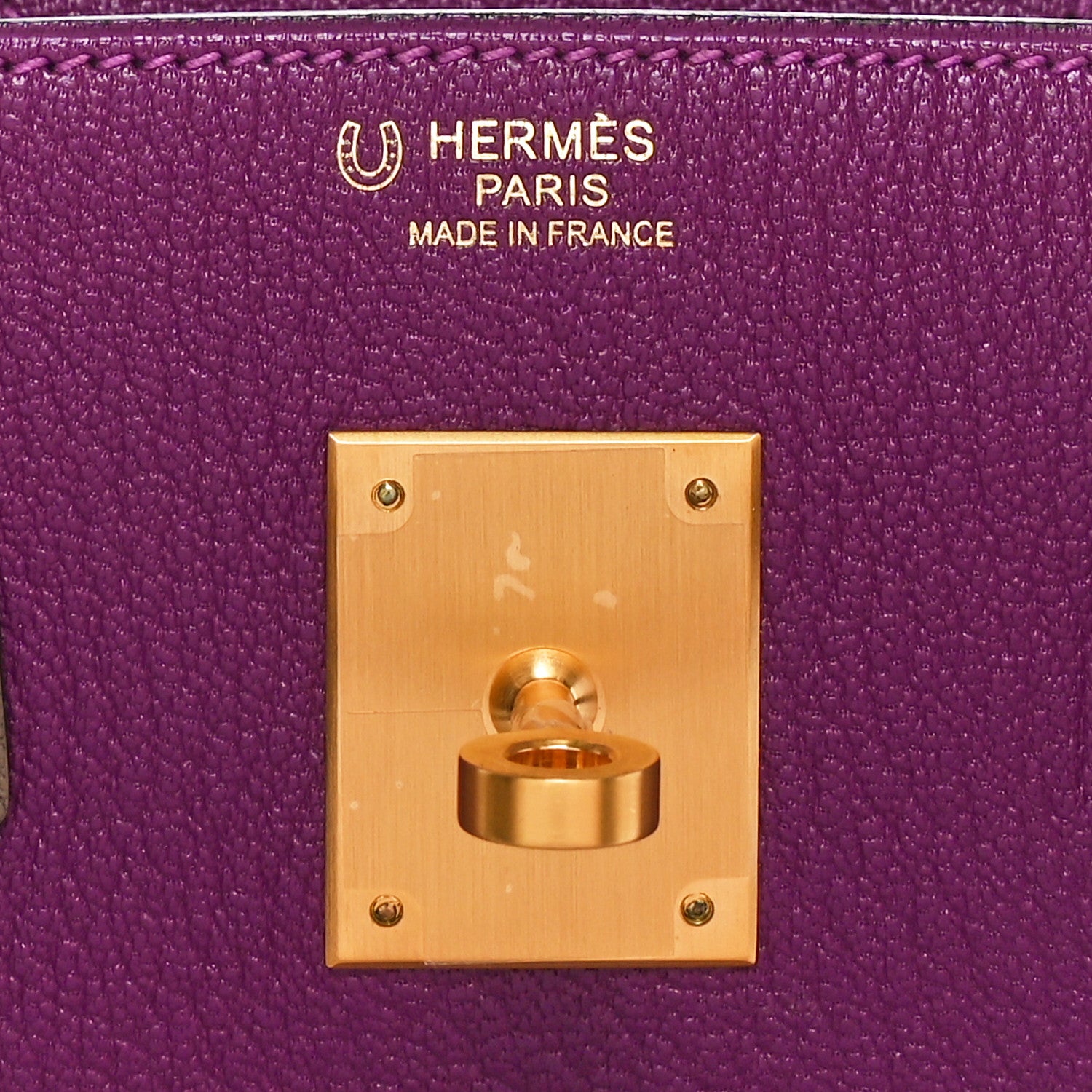 Hermes Chevre Mysore Bi-Color Horseshoe Birkin 30 Anemone Etoupe 6 of 11