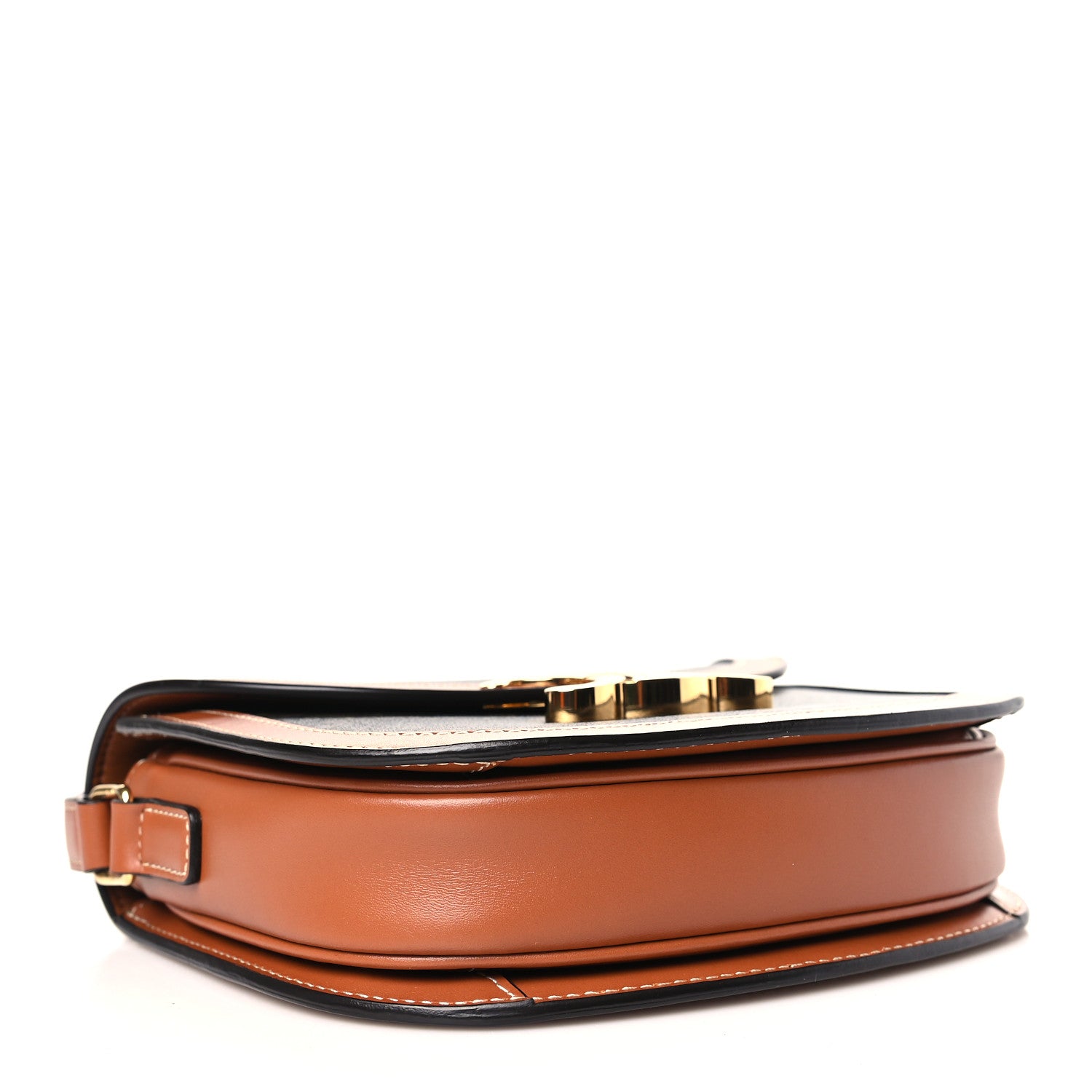 Celine Canvas Calfskin Triomphe Teen Besace Tan 4 of 9