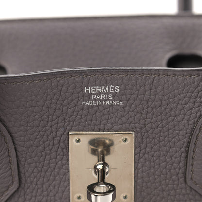 Hermes Togo Birkin 30 Etain 6 of 14