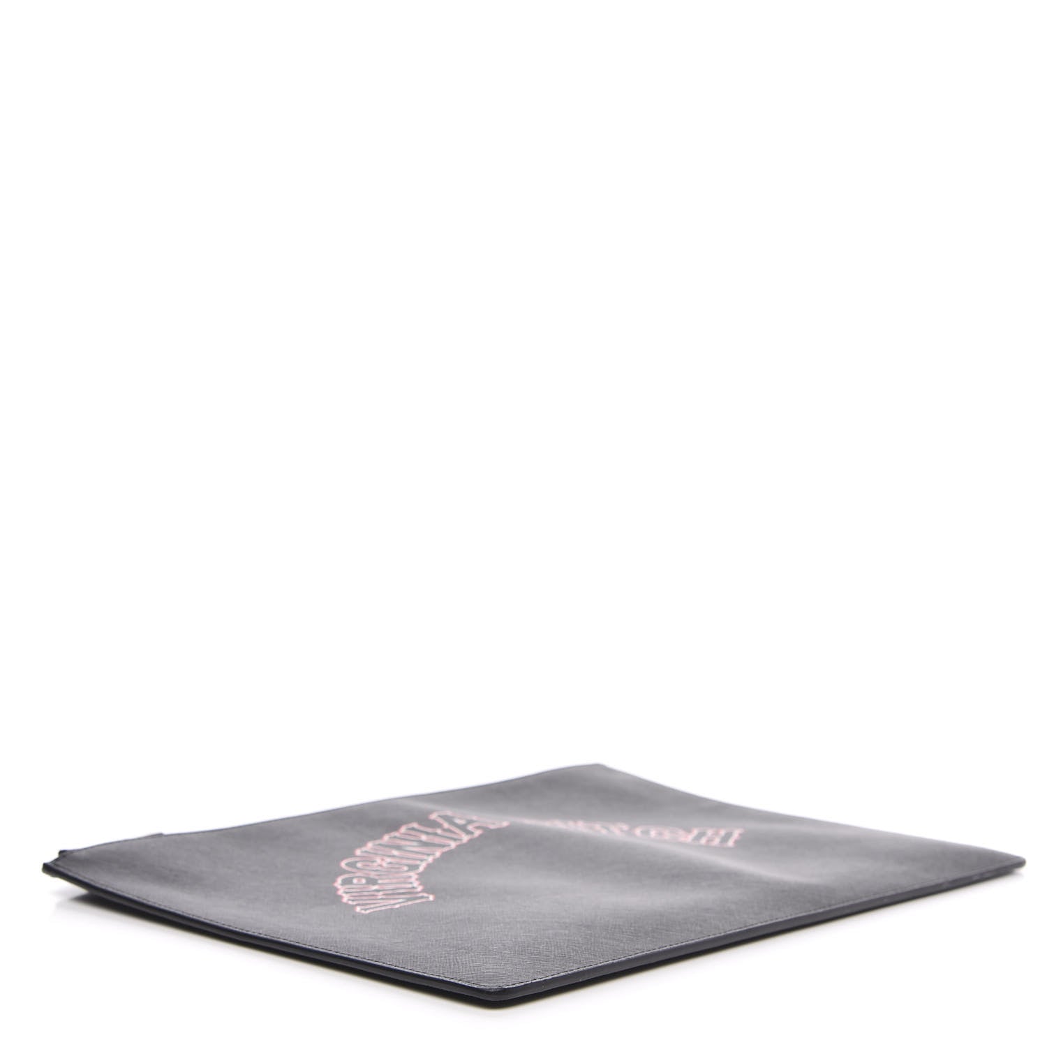 Givenchy Coated Canvas Medium Virginia Bitch Print Zip Pouch Black 4 of 10