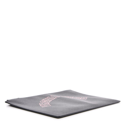 Givenchy Coated Canvas Medium Virginia Bitch Print Zip Pouch Black 4 of 10