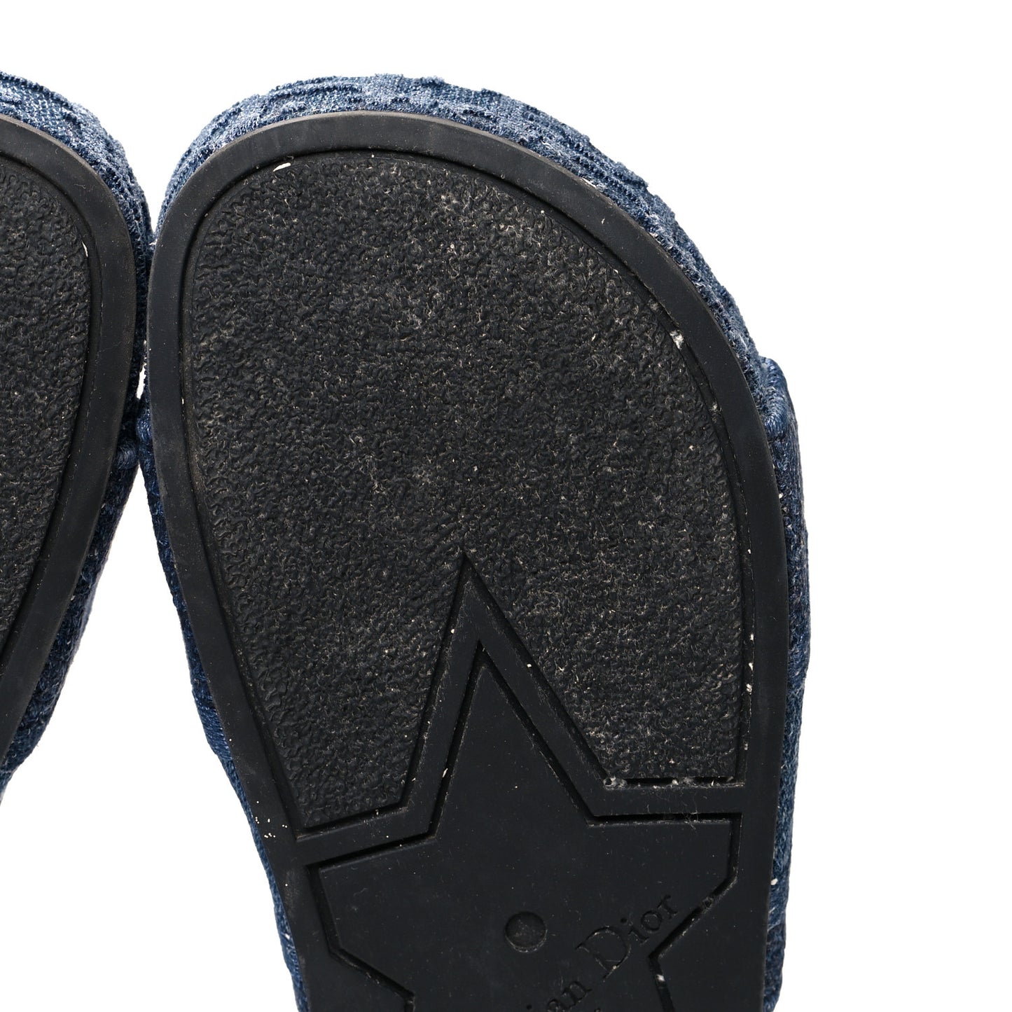 Oblique Denim D-Way Platform Sandal 36 Blue