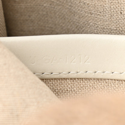 Celine Canvas Calfskin Small Cabas Thais Natural White 7 of 10