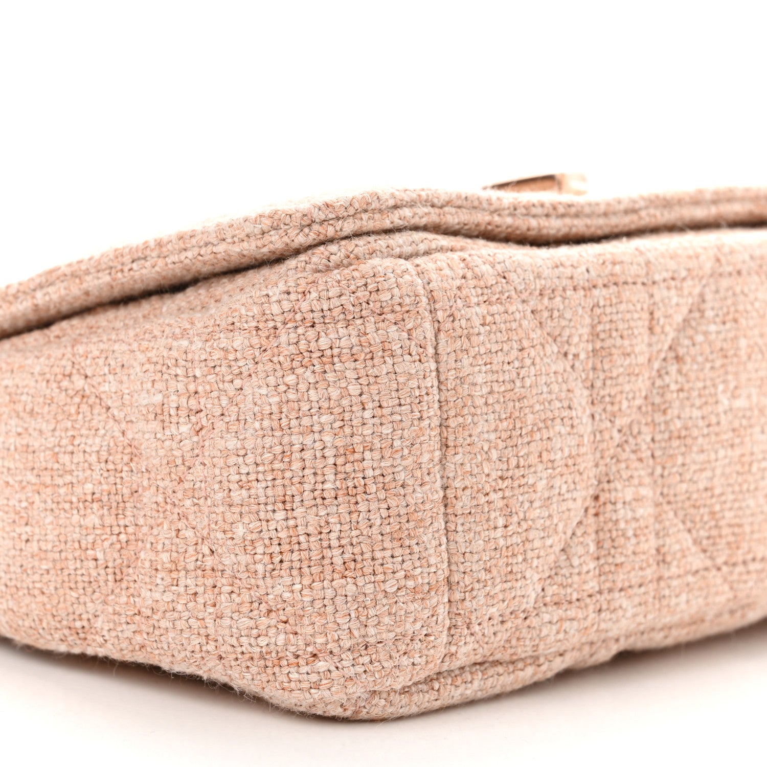 Christian Dior Linen Macrocannage Small Caro Bag Rose 9 of 10