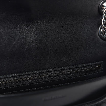 Balenciaga Shiny Goatksin Logo Embossed Monochrome M BB Round Shoulder Bag Black 11 of 14