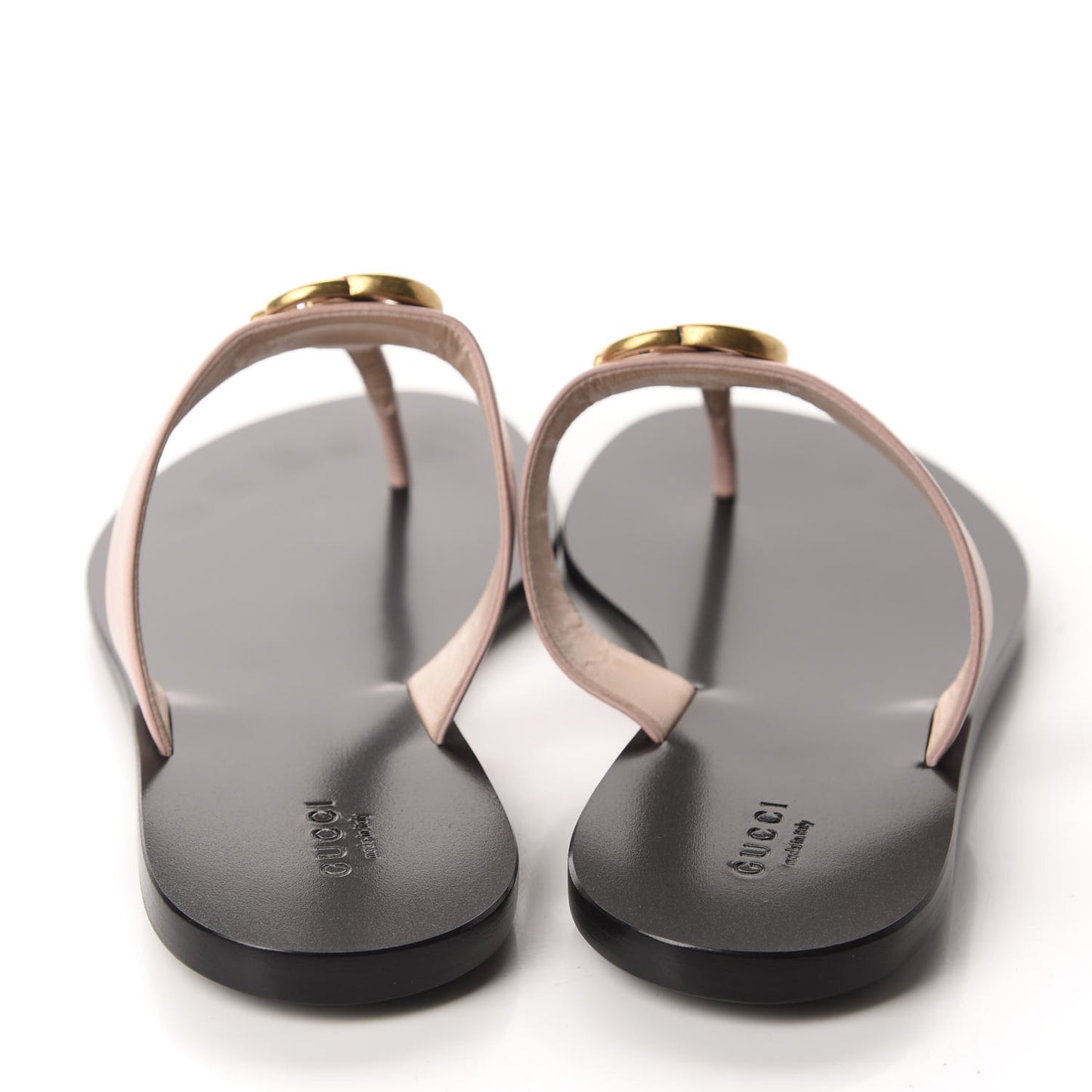 Calfskin GG Marmont Thong Sandals 41 Perfect Pink