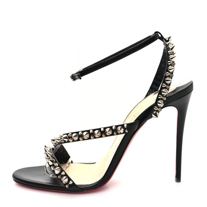 Christian Louboutin Nappa Spike Mafaldina 100 Sandals 37.5 Black 1 of 7