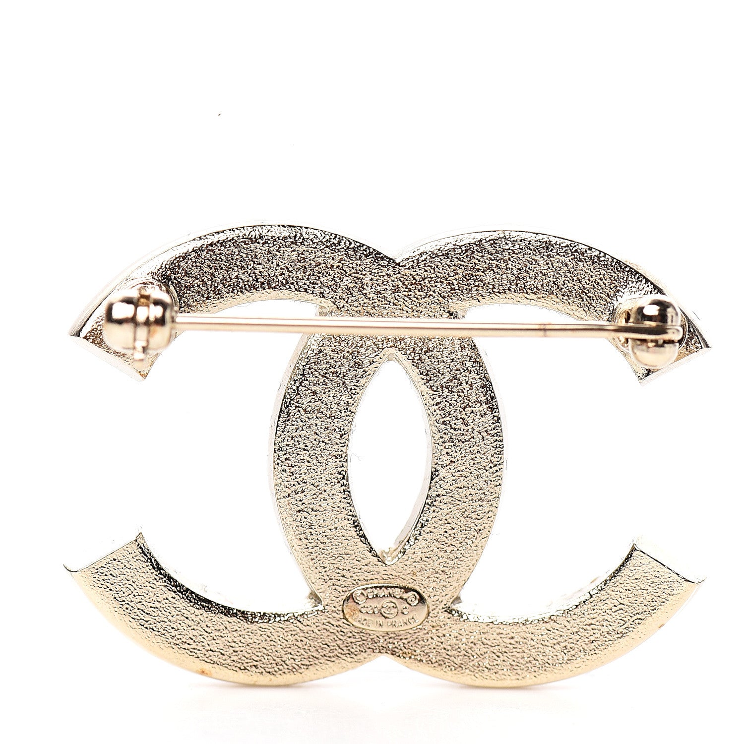Chanel Crystal Palais Garnier CC Brooch Gold 2 of 4