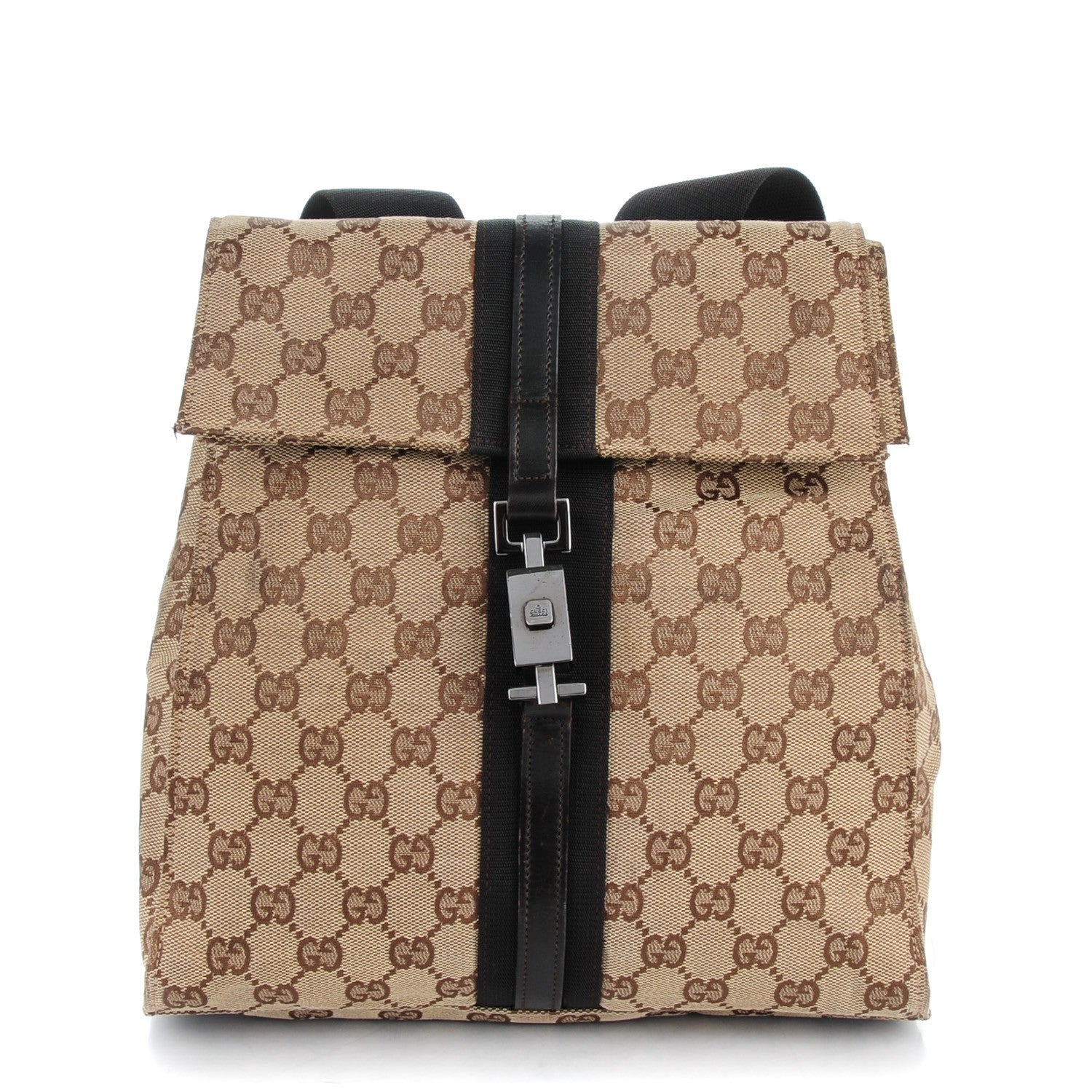 Gucci Monogram Small Backpack Dark Brown 1 of 7