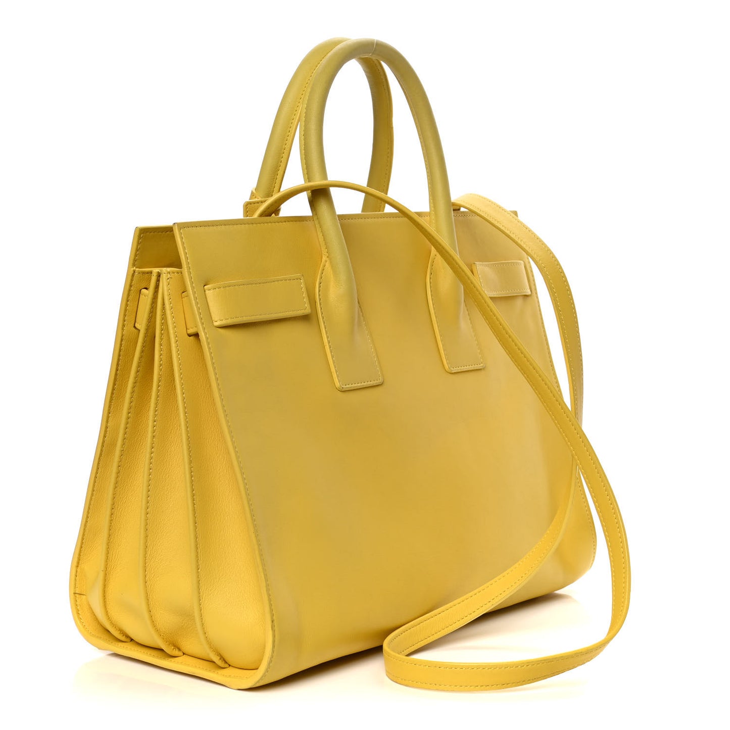 Calfskin Small Sac De Jour Bag Yellow
