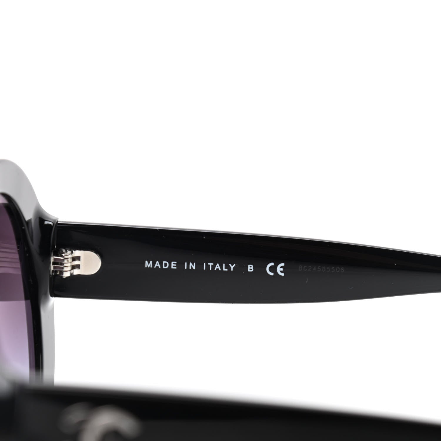 Chanel Oval CC Sunglasses 5372 Black 4 of 6