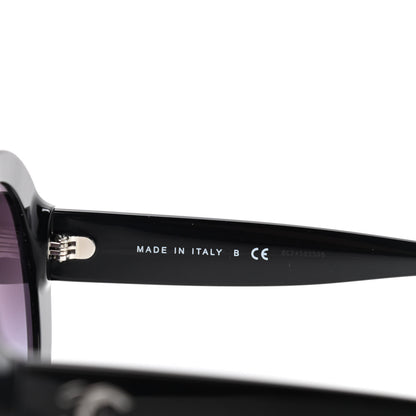 Chanel Oval CC Sunglasses 5372 Black 4 of 6