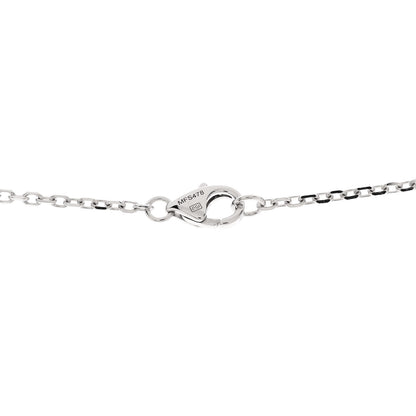 Cartier 18K White Gold Diamond Interlocking LOVE Paved Necklace 5 of 5