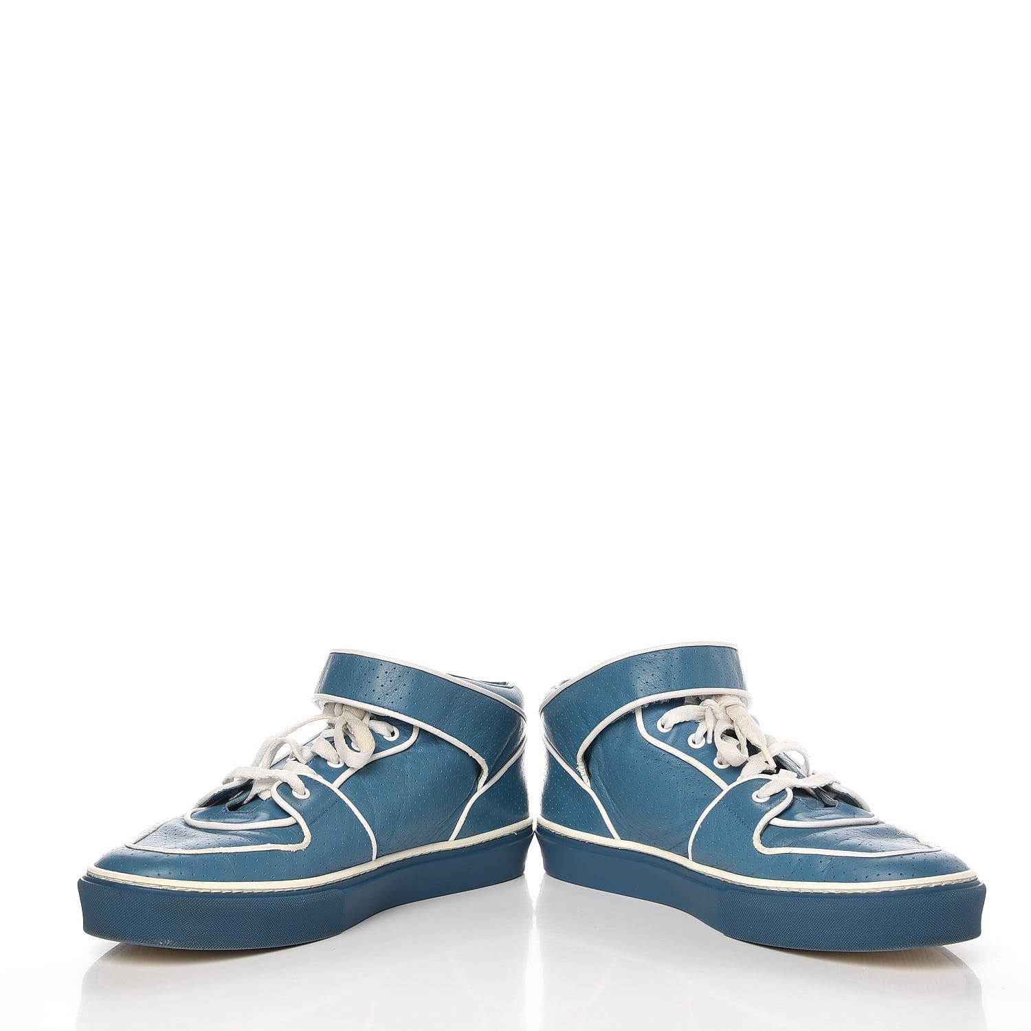 Louis Vuitton Calfskin Perforated Acapulco Sneakers 8 Blue 5 of 19