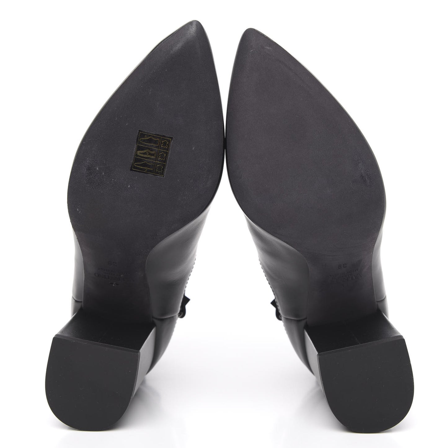 Calfskin Rockstud Chelsea 85mm Ankle Boots 39 Black
