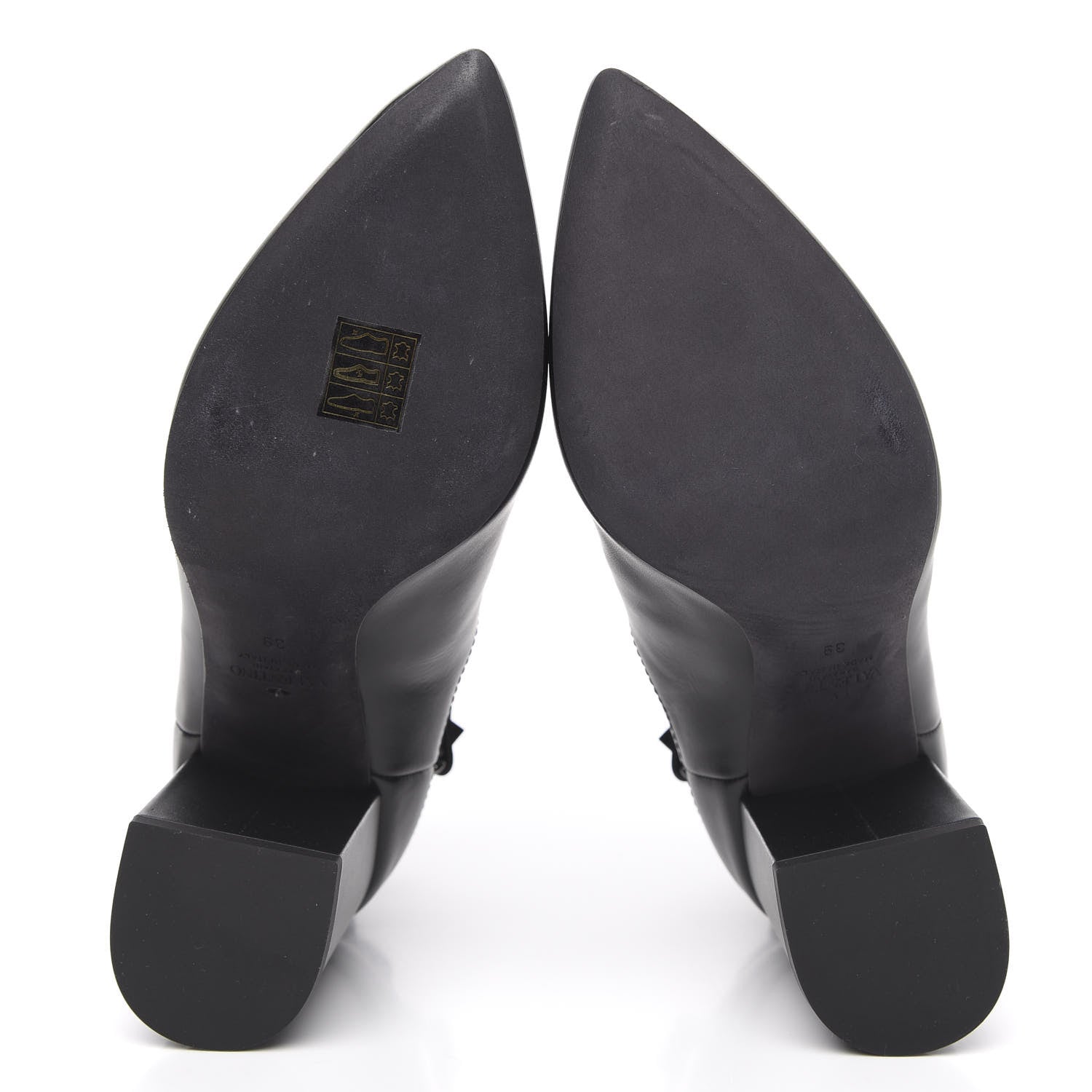 Valentino Garavani Calfskin Rockstud Chelsea 85mm Ankle Boots 39 Black 5 of 9