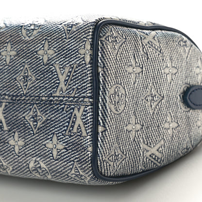 Louis Vuitton Monoglam Speedy Bandouliere 20 Blue 8 of 8