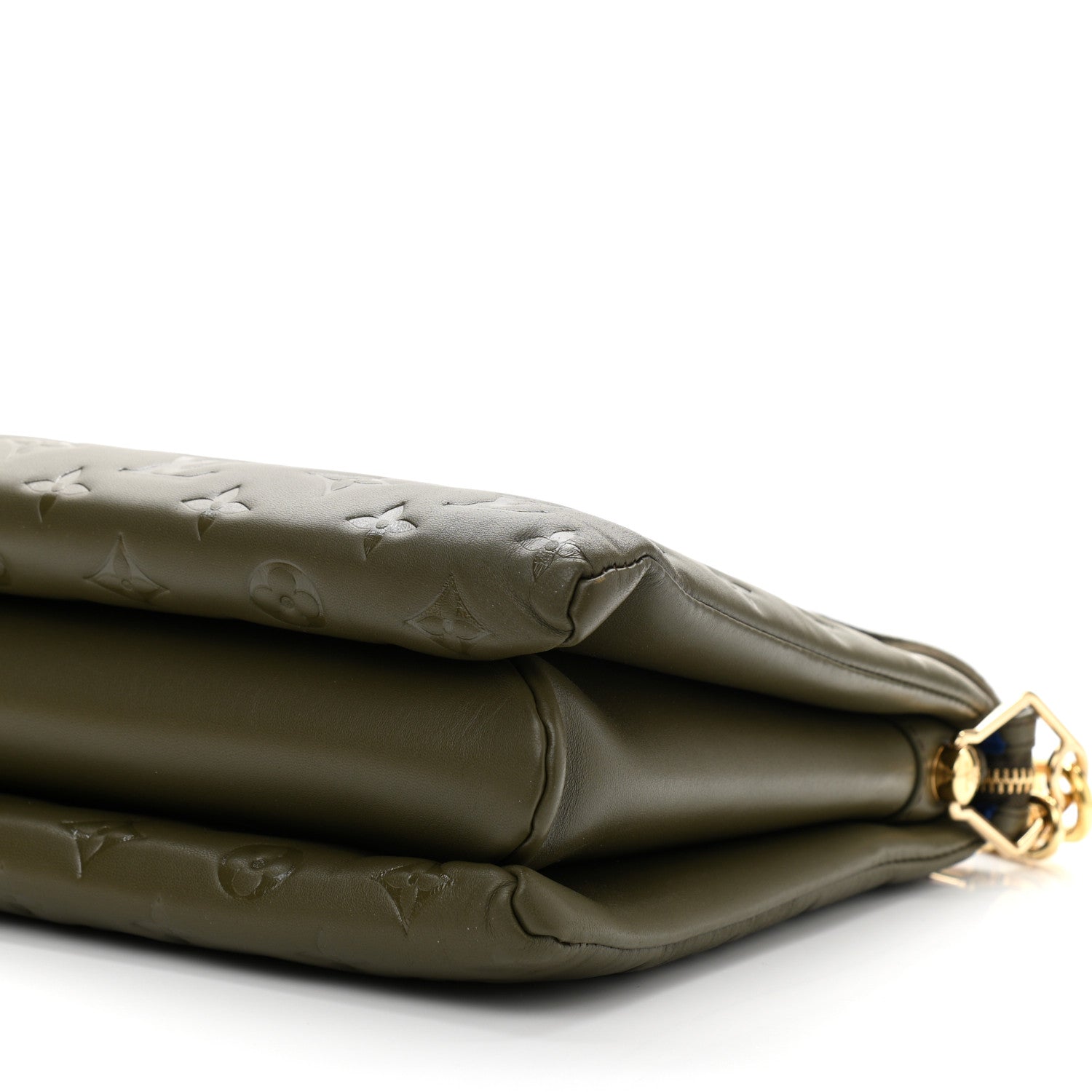 Louis Vuitton Lambskin Embossed Monogram Coussin MM Khaki 10 of 10