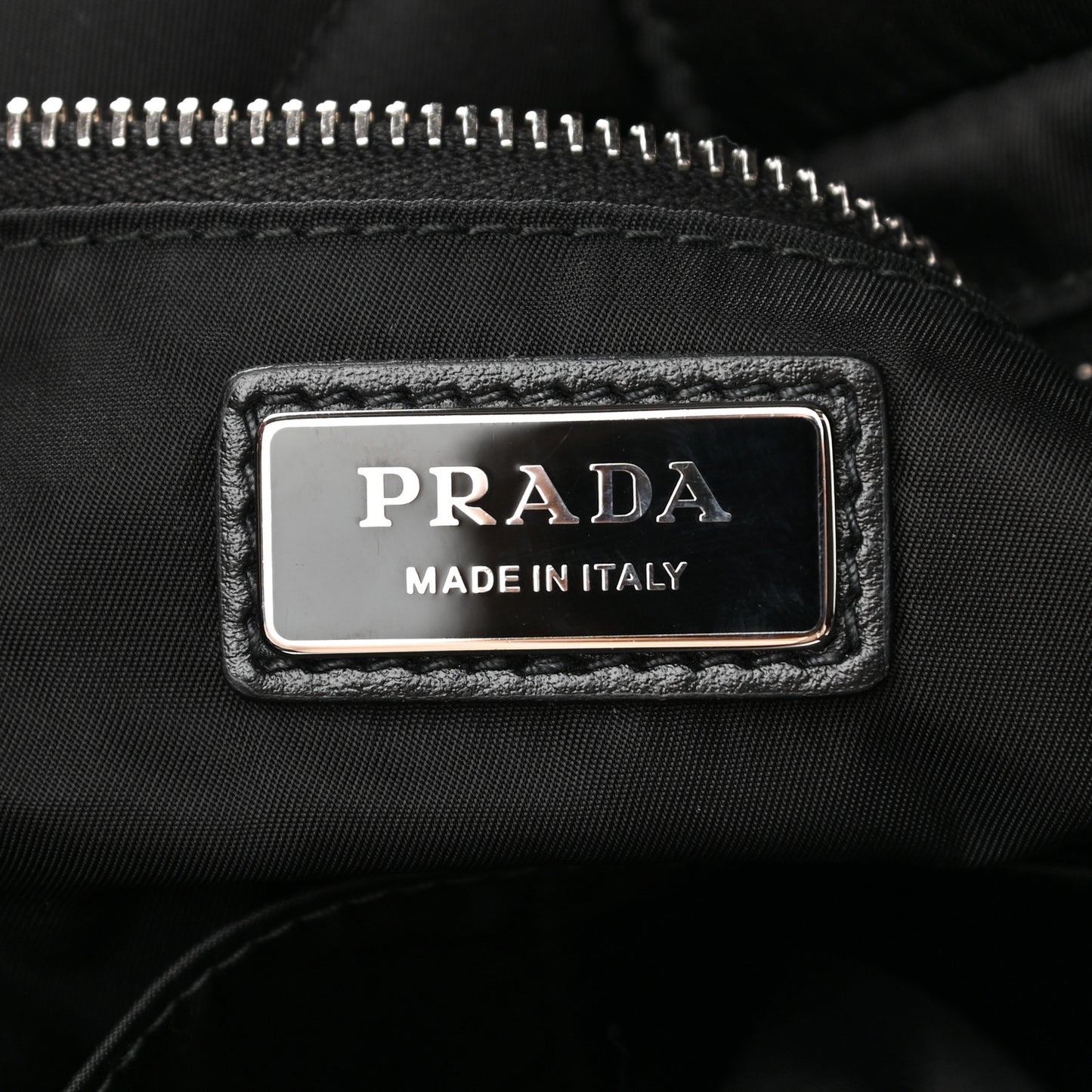 Re-Nylon Triangle Padded Tote Bag Black