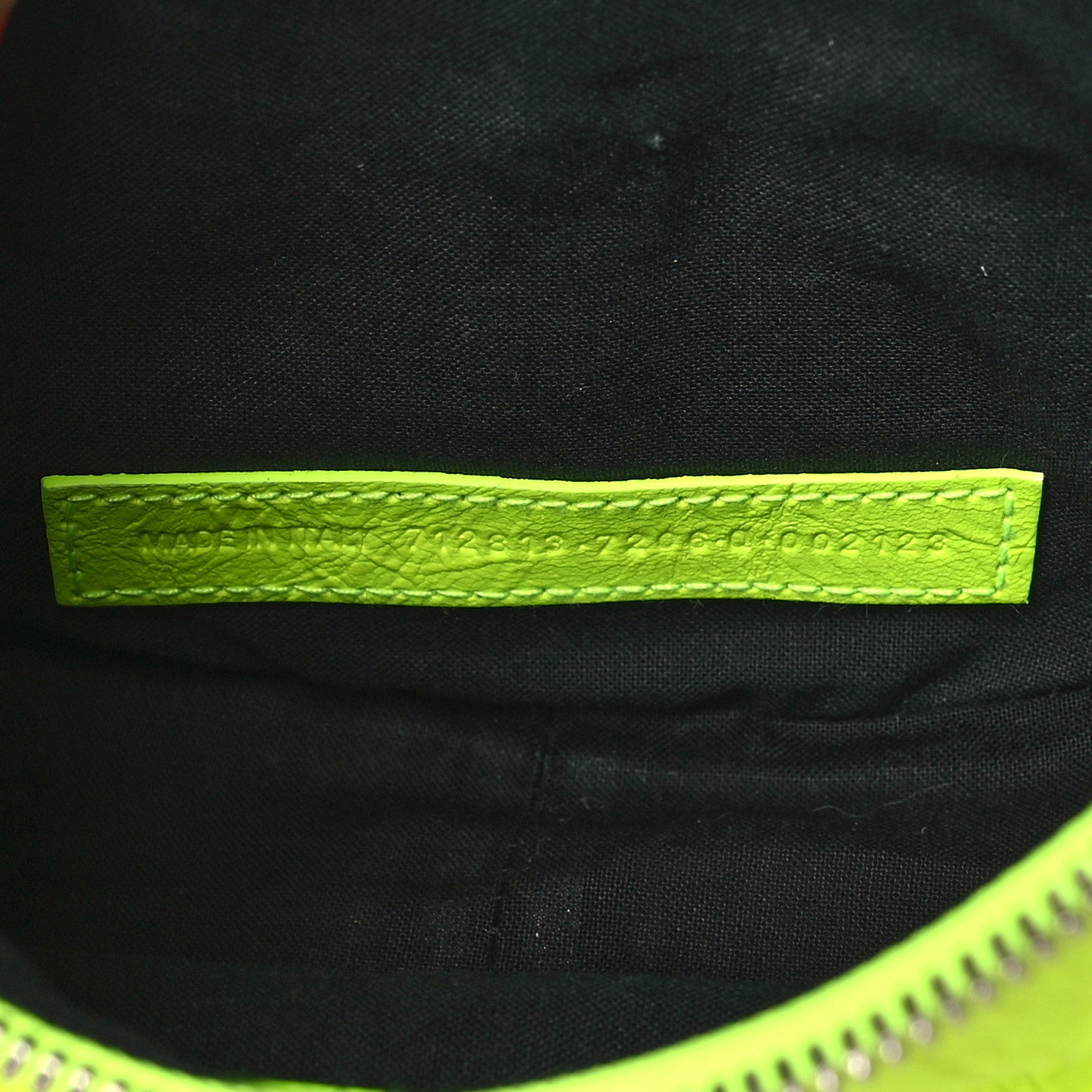 Balenciaga Agneau Arena Le Cagole Chain Shoulder Bag XS Fluo Yellow 7 of 9