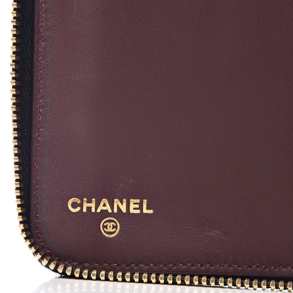 Chanel Caviar Quilted Large Zip Around Organizer Wallet Black 6 of 12