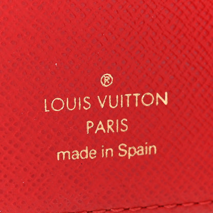 Louis Vuitton Damier Ebene Koala Small Ring Agenda Cover Red 6 of 6