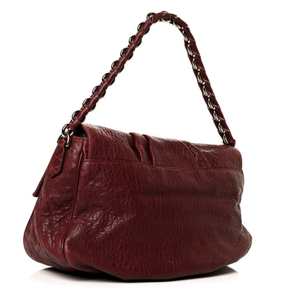 Fendi Crinkled Lambskin Mia Shoulder Flap Mona 3 of 13