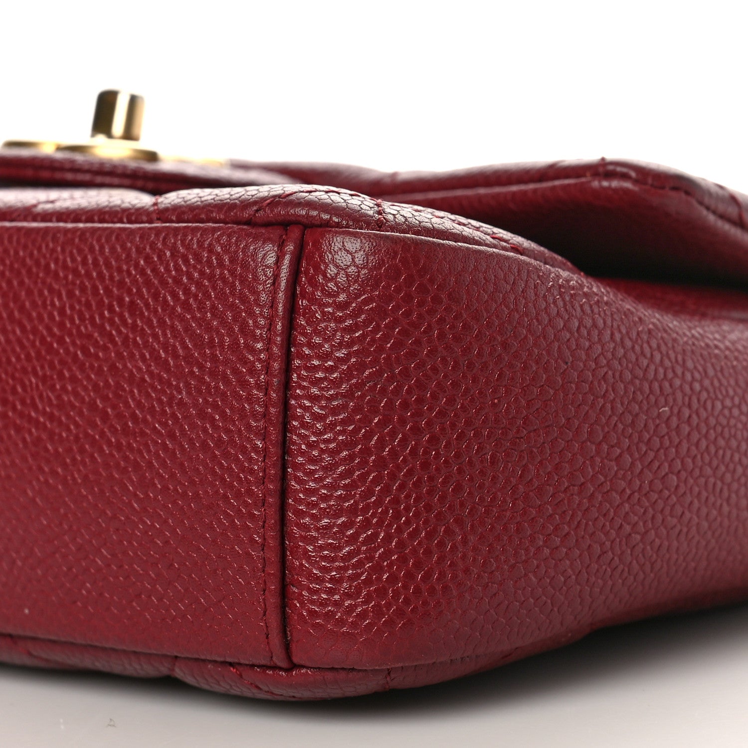 Chanel Caviar Quilted Mini Chain Soul Flap Burgundy 9 of 9