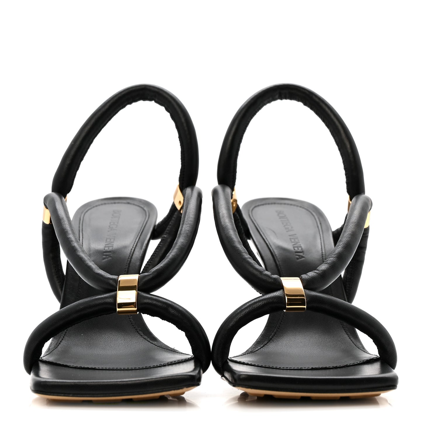 Nappa Stretch Sandals 36 Black