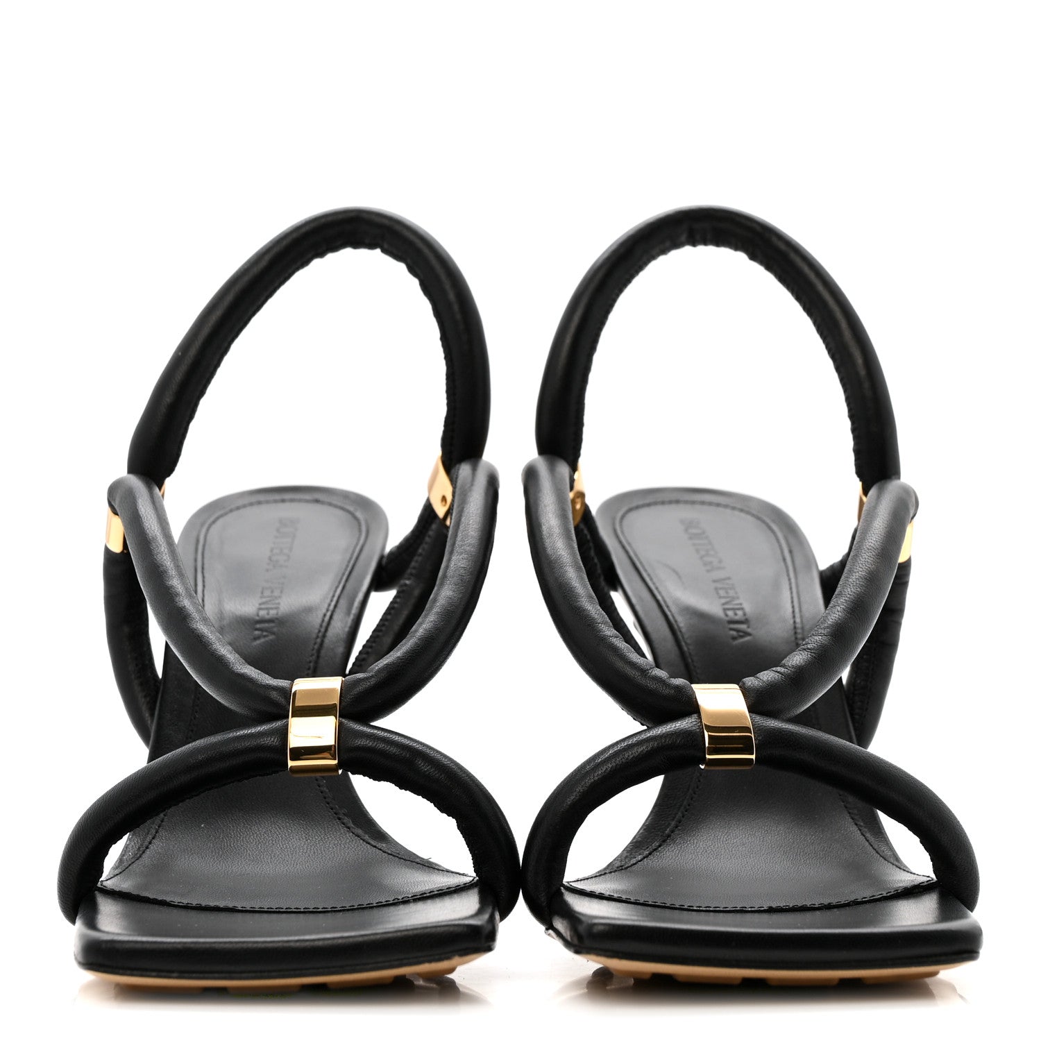 Bottega Veneta Nappa Stretch Sandals 36 Black 3 of 10