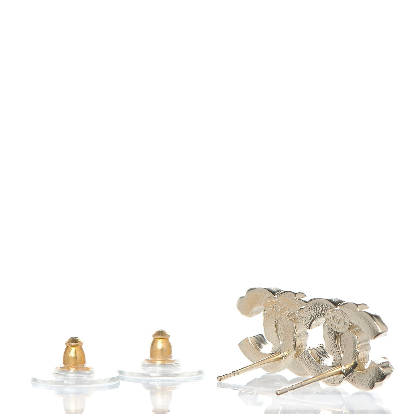 Crystal CC Earrings Gold