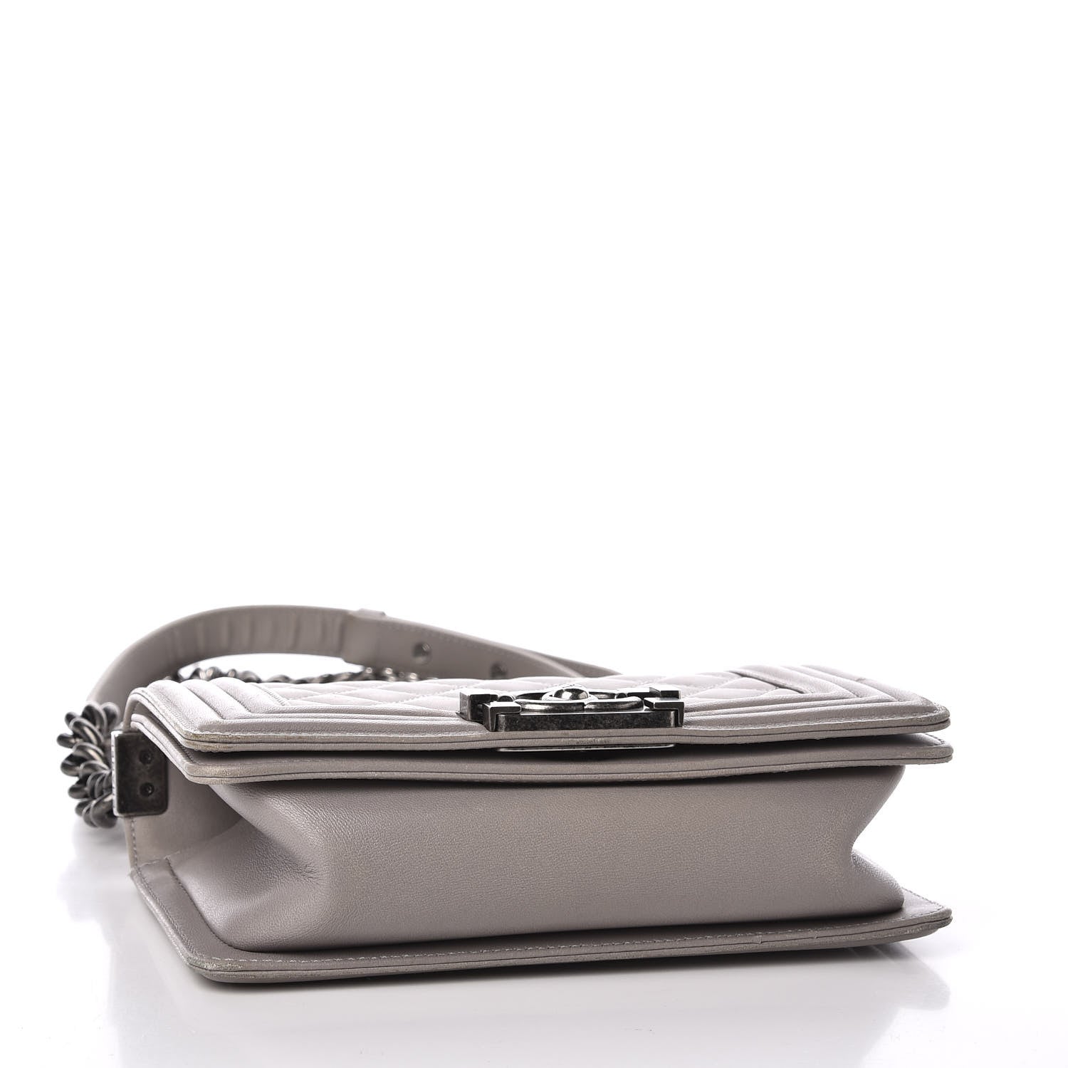 Chanel Calfskin Quilted Small Boy Flap Taupe 3 of 11