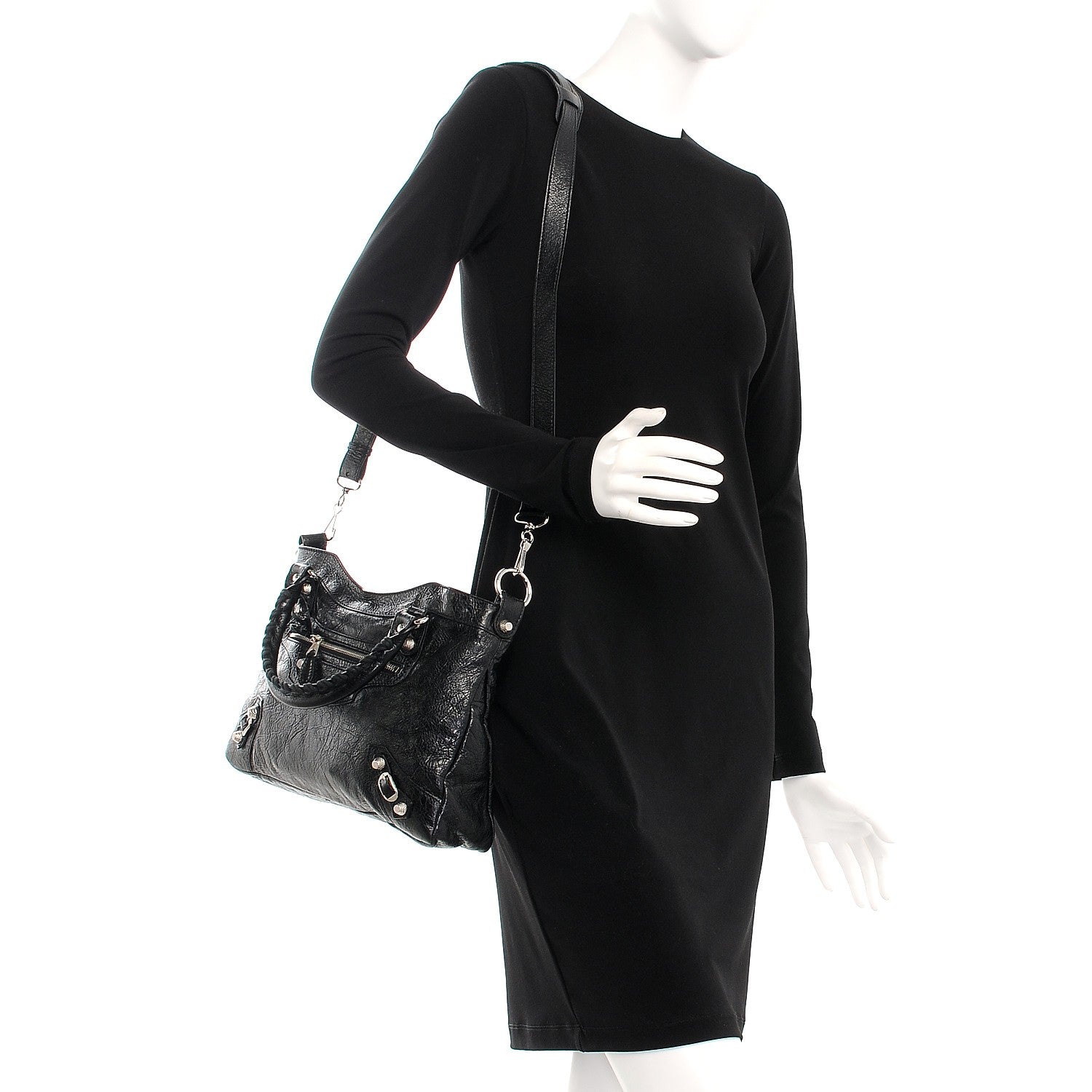 Balenciaga Agneau Giant 12 Silver Hardware Town Black 2 of 7