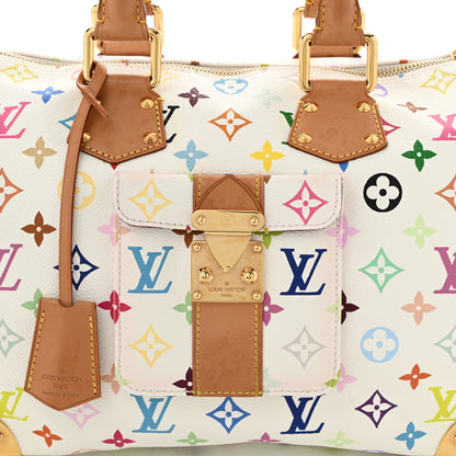 Louis Vuitton Monogram Multicolor Speedy 30 White 6 of 10