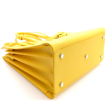 Saint Laurent Grained Calfskin Small Sac De Jour Jaune 7 of 8