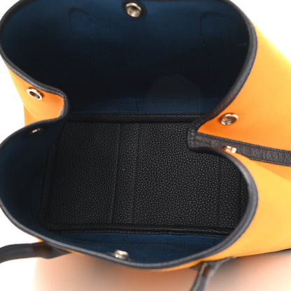 Hermes Toile Officier Negonda Garden Party 30 TPM Jaune D'Or Bleu Outremer 5 of 13