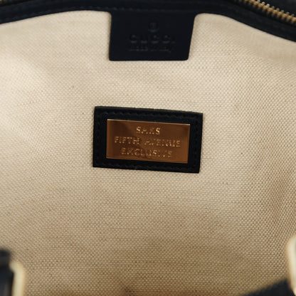 Gucci Calfskin Microguccissima Trim Medium Boston Blue Sapphire 8 of 10