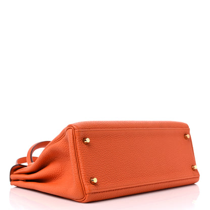 Hermes Togo Kelly Retourne 32 Orange 5 of 14