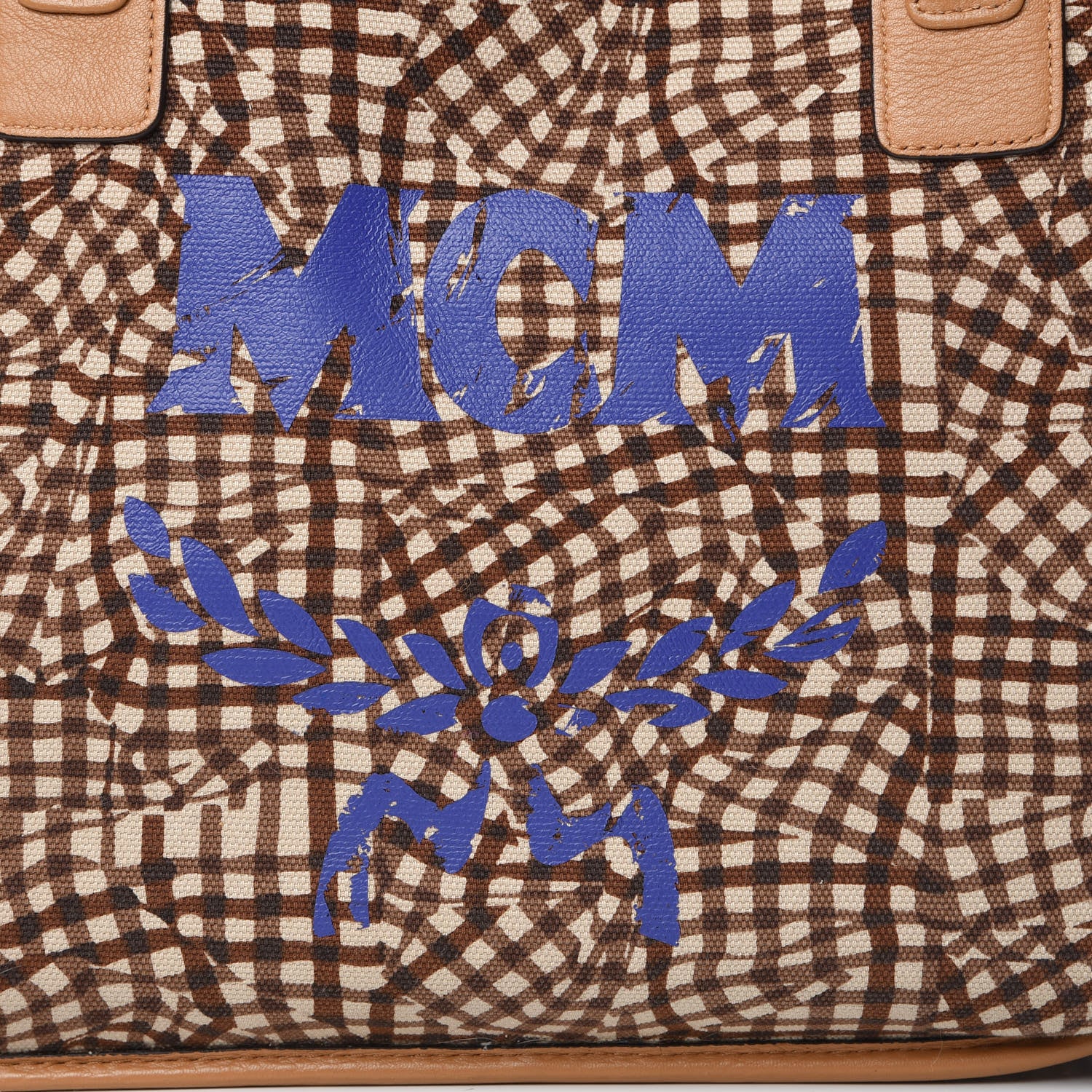 MCM Visetos Medium Liz Reversible Shopper Tote Cognac 16 of 16